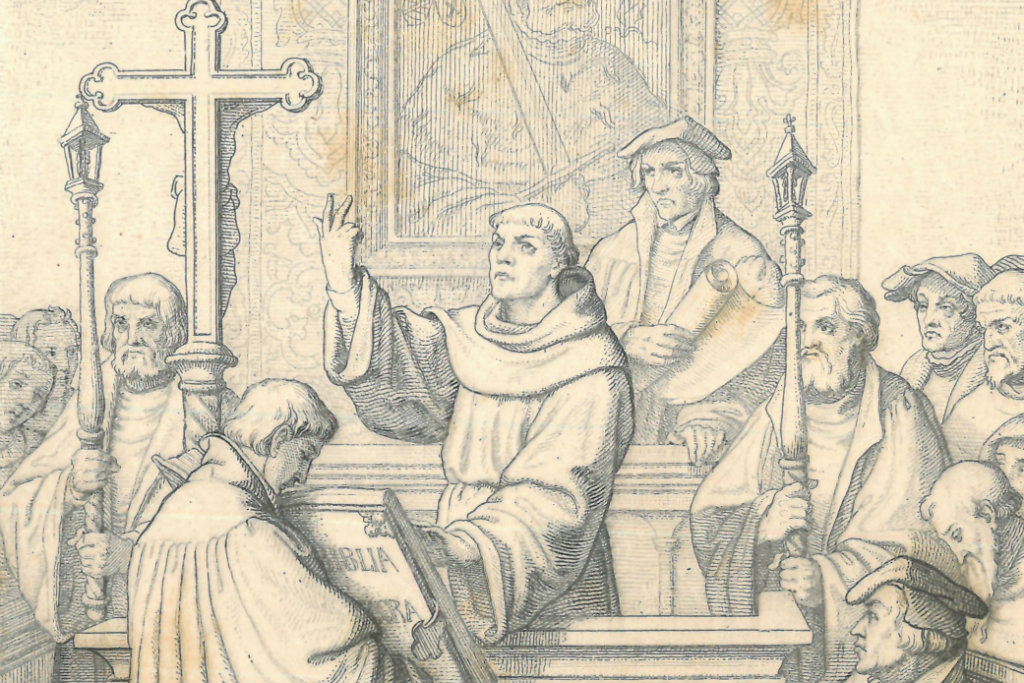 How did Luther become a Lutheran?